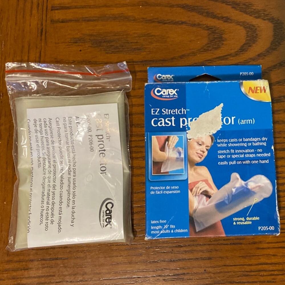 EZ Stretch Cast Protector ARM Latex Free 20” living aid showering bathing NOS